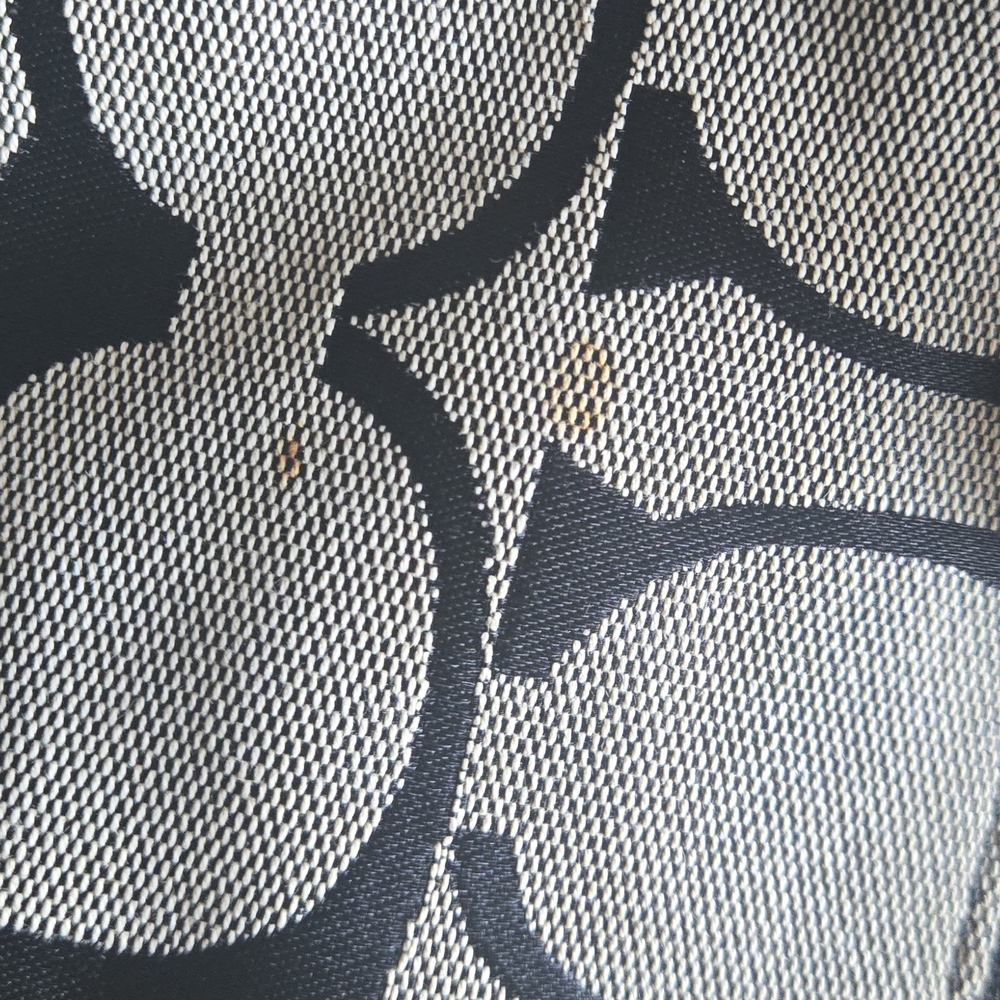 Coach Signature Canvas Shoulder Bag in Black and Gray - Picture 7 of 11